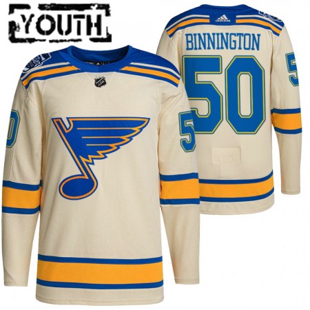 St. Louis Blues Dresy Jordan Binnington 50 2022 Winter Classic Authentic - Dětské St. Louis Blues Dresy Jordan Binnington 50 2022 Winter Classic Authentic - Dětské